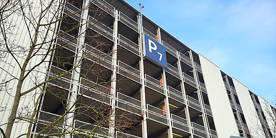 Außenansicht des Parkhaus P7