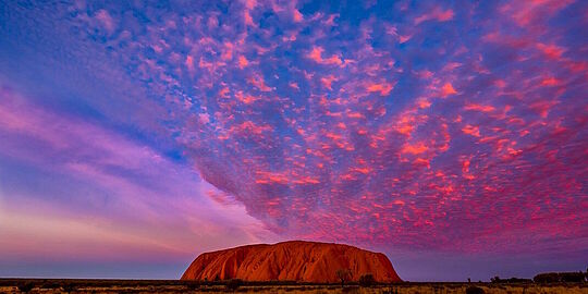 Sonnenuntergang Ayers Rock in Autralien