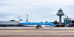 KLM-Maschine am Hannover Airport